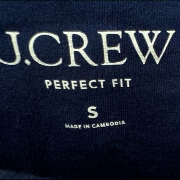 J.Crew Navy and White Striped Sleeveless Tank Top With Shelf Bra Size Small NWT - Picture 4 of 9